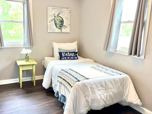 25 Mohawk Trl, East Hampton, CT 06424 - bedroom featuring baseboards and dark wood-style floors