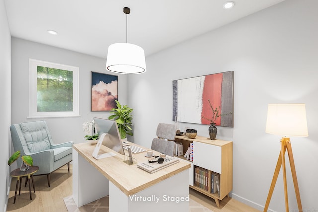 33 Hurlbut Rd, Tolland, CT 06084 - office space featuring light wood-type flooring and recessed lighting