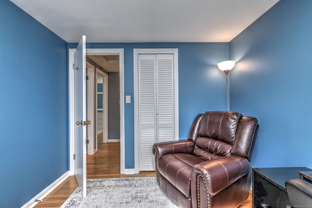 54 Mariot Cir, Wallingford, CT 06492 - living area featuring wood finished floors and baseboards
