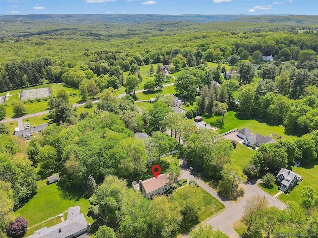 190 Bronson Dr, Middlebury, CT 06762 - aerial view of a heavily wooded area
