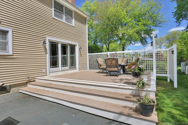 190 Bronson Dr, Middlebury, CT 06762 - view of wooden terrace