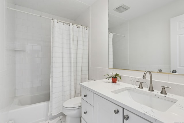 11 Valley Rd, Westport, CT 06880 - full bathroom with vanity, toilet, and shower / bath combo with shower curtain