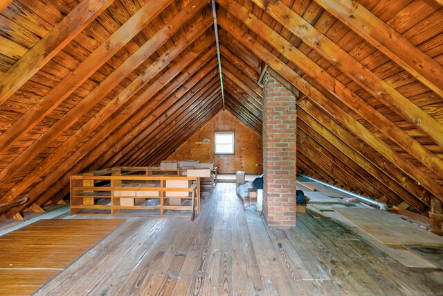 239 Old Field Ln, Milford, CT 06460 - unfinished attic featuring an upstairs landing