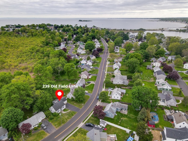 239 Old Field Ln, Milford, CT 06460 - aerial view of property and surrounding area featuring a large body of water and nearby suburban area