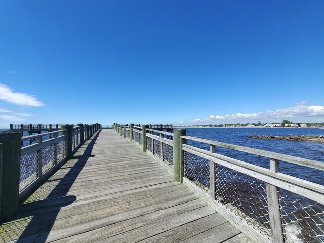 239 Old Field Ln, Milford, CT 06460 - dock area featuring a water view