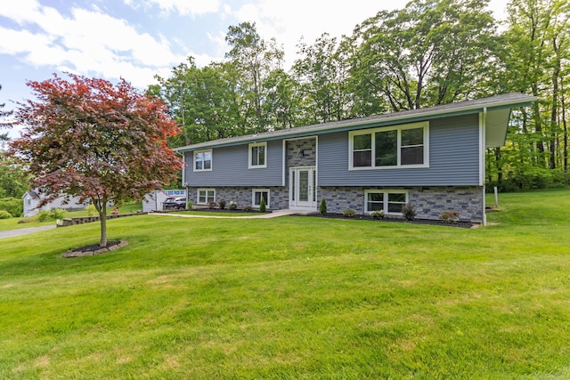 55 Linton St, Torrington, CT 06790 - split foyer home featuring a front yard