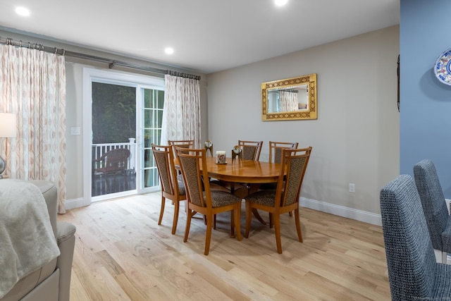 21 Summer Brook Way, Seymour, CT 06483 - dining room featuring light wood-type flooring, baseboards, and recessed lighting