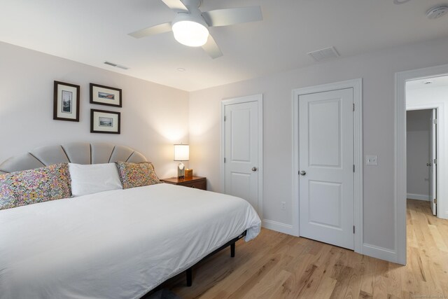 21 Summer Brook Way, Seymour, CT 06483 - bedroom featuring light wood-style flooring, baseboards, and ceiling fan
