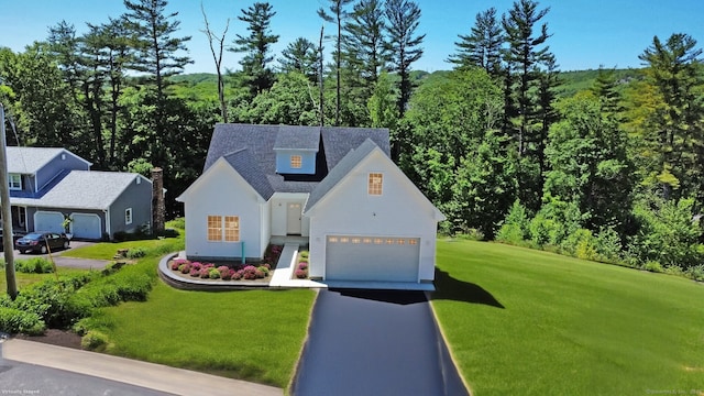 67 Fairfield Pl, Beacon Falls, CT 06403 - view of front of property featuring a front yard, asphalt driveway, and an attached garage