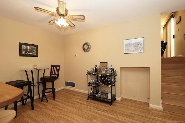 62 Deer Run Unit 62, Bethel, CT 06801 - living area featuring wood finished floors, baseboards, and ceiling fan