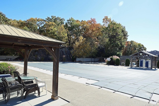 62 Deer Run Unit 62, Bethel, CT 06801 - view of swimming pool with a gazebo