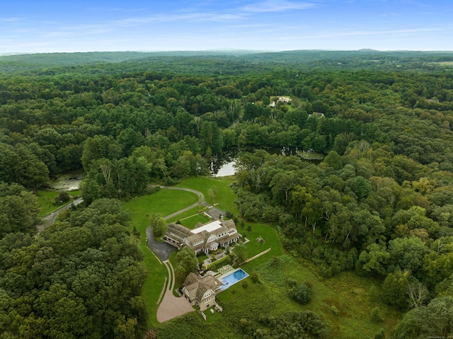 294 Maple Rd, Easton, CT 06612 - aerial overview of property's location with a forest