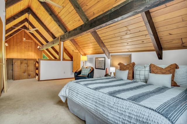 522 Peddlers Rd, Guilford, CT 06437 - bedroom featuring wood ceiling and carpet floors