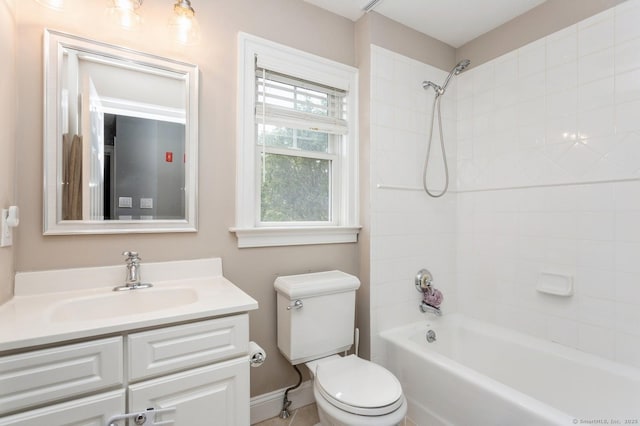 50 Almira Dr Unit B, Greenwich, CT 06831 - bathroom featuring toilet, shower / tub combination, vanity, and baseboards