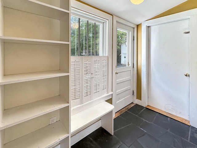 14 W Mystic Ave, Groton, CT 06355 - doorway featuring lofted ceiling