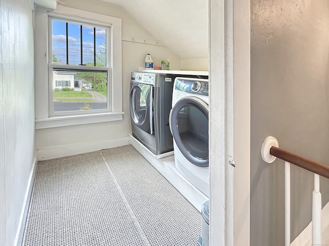 14 W Mystic Ave, Groton, CT 06355 - laundry room featuring independent washer and dryer and baseboards