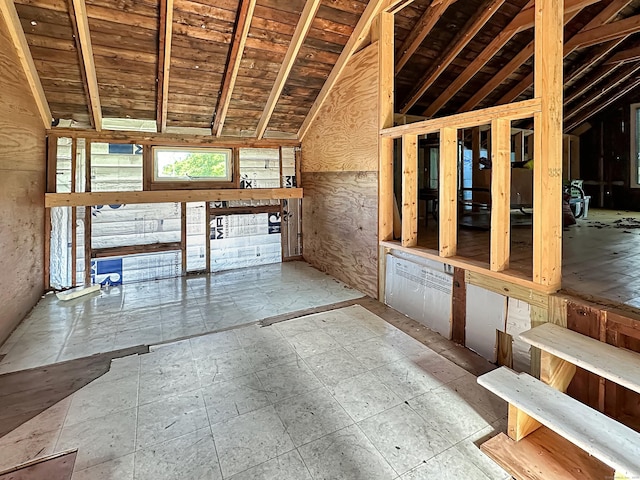 14 W Mystic Ave, Groton, CT 06355 - misc room featuring vaulted ceiling and wooden ceiling