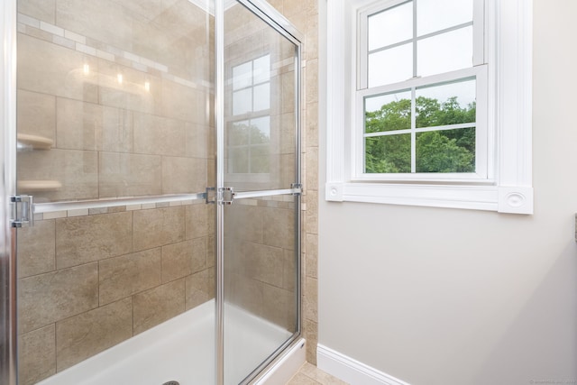 9 Tall Wood Dr, East Hampton, CT 06424 - bathroom featuring a stall shower and baseboards