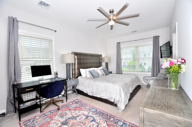 35 Ringgold St Unit 401, West Hartford, CT 06119 - bedroom featuring carpet floors, an office area, and a ceiling fan