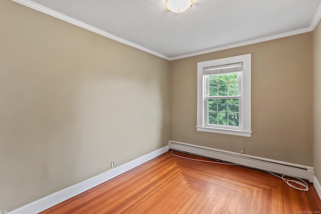 27 Maple St, Berlin, CT 06037 - unfurnished room featuring baseboard heating, ornamental molding, and baseboards