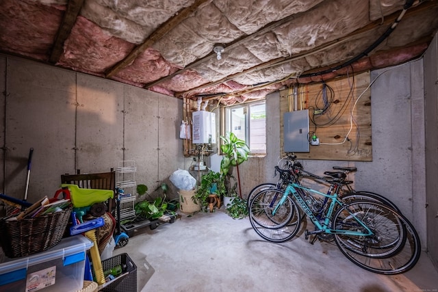 2118 Meriden Waterbury Tpke Unit 18, Southington, CT 06444 - basement featuring electric panel and water heater