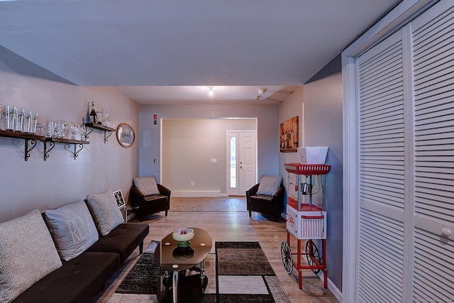 105 Scott St, Naugatuck, CT 06770 - living room featuring wood finished floors and baseboards