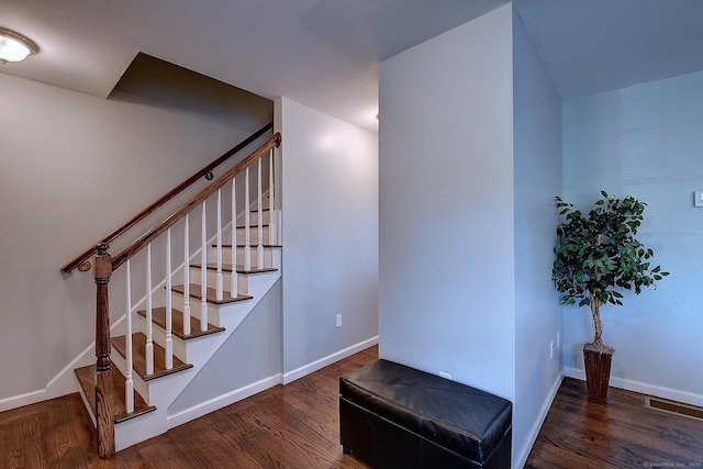 105 Scott St, Naugatuck, CT 06770 - stairway featuring wood finished floors and baseboards