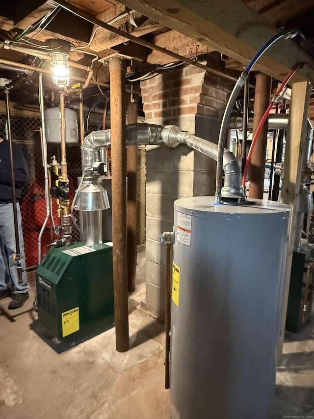 34 Woodbridge St, Manchester, CT 06042 - utility room featuring gas water heater