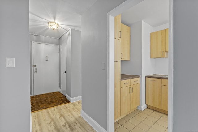 39 Glenbrook Rd Apt 2A, Stamford, CT 06902 - hall featuring baseboards and light wood-style floors