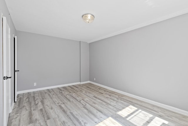 39 Glenbrook Rd Apt 2A, Stamford, CT 06902 - spare room with light wood-style flooring and baseboards