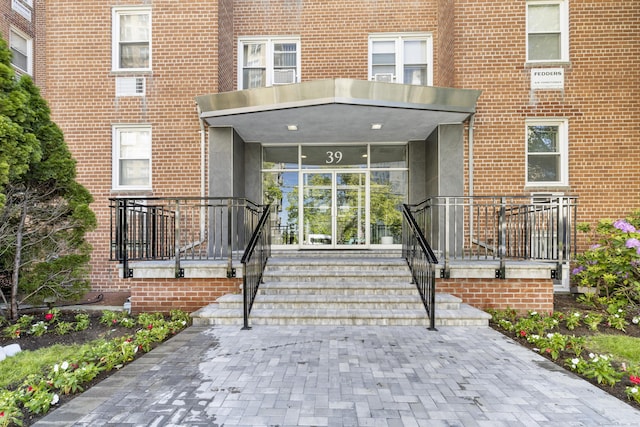 39 Glenbrook Rd Apt 2A, Stamford, CT 06902 - view of exterior entry with brick siding