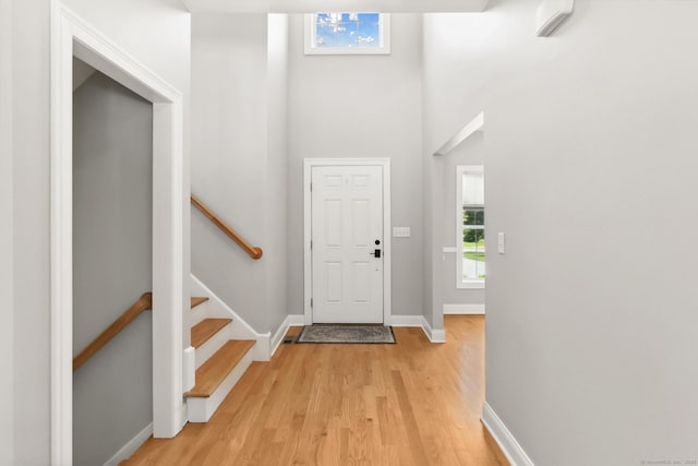 584 Meriden Ave Unit 1, Southington, CT 06489 - entryway with light wood-style floors and baseboards