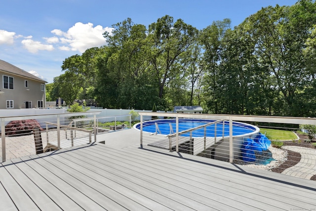584 Meriden Ave Unit 1, Southington, CT 06489 - view of pool with a wooden deck