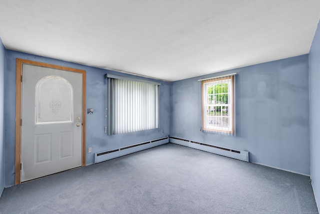 40 W View Dr, Enfield, CT 06082 - carpeted entrance foyer featuring a baseboard heating unit