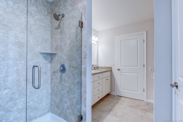 2 Linden Ct, Southington, CT 06489 - full bath featuring a stall shower, vanity, and tile patterned floors