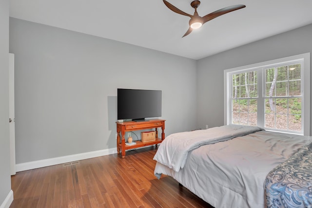 17 Paper Mill Rd, Marlborough, CT 06447 - bedroom featuring wood finished floors, baseboards, and a ceiling fan
