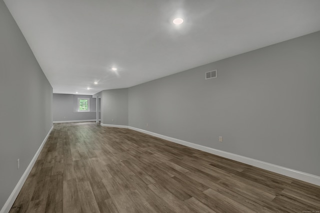 17 Paper Mill Rd, Marlborough, CT 06447 - spare room with dark wood-style floors, recessed lighting, and baseboards