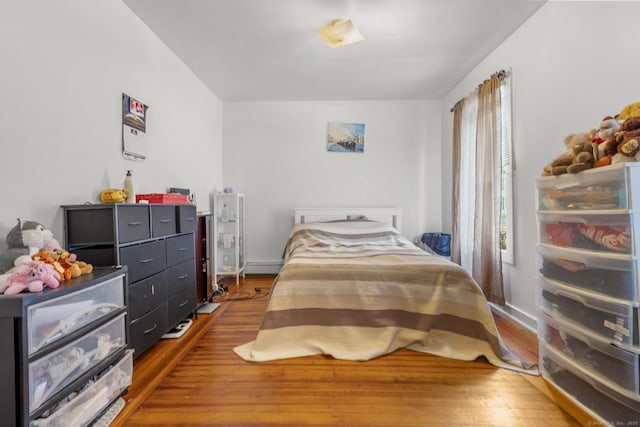 171 Frank St, New Haven, CT 06519 - bedroom with wood finished floors and baseboard heating