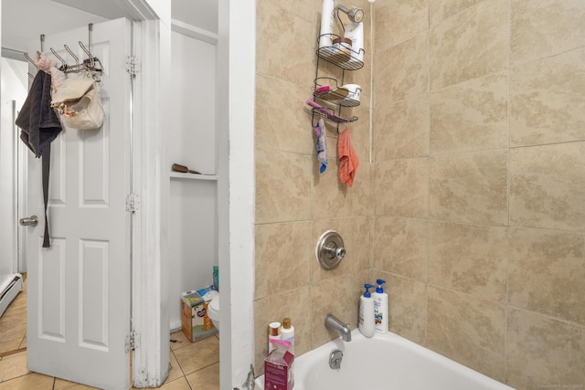 171 Frank St, New Haven, CT 06519 - bathroom with tile patterned floors and shower / tub combination