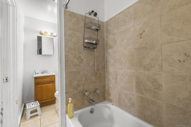 171 Frank St, New Haven, CT 06519 - full bath with shower / washtub combination, toilet, vanity, and tile patterned flooring