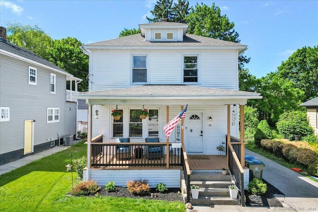 76 Geer Ave, Norwich, CT 06360 - traditional style home with a porch and a front lawn