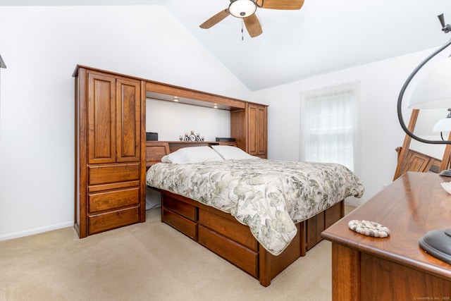 17 Saint George Pl Unit 17, Newtown, CT 06482 - bedroom with lofted ceiling, light colored carpet, and a ceiling fan