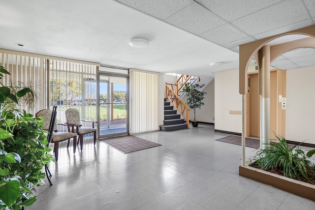 70 Grove Hill St Apt 3R, New Britain, CT 06052 - building lobby featuring expansive windows and stairs