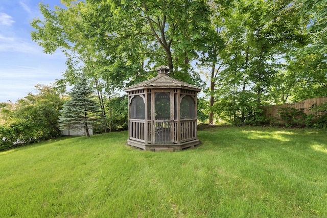 41 Beaver Brook Rd, Danbury, CT 06810 - view of yard featuring a gazebo