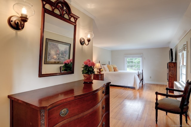 96 Middle Haddam Rd, East Hampton, CT 06456 - bedroom featuring light wood finished floors, baseboards, and ornamental molding