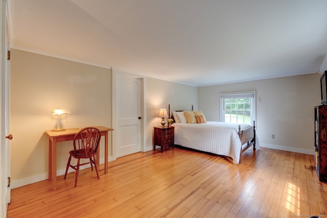 96 Middle Haddam Rd, East Hampton, CT 06456 - bedroom featuring light wood-type flooring and ornamental molding