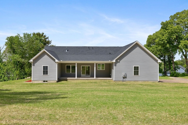 6 Turnpike Rd, Somers, CT 06071 - back of house featuring a lawn and roof with shingles