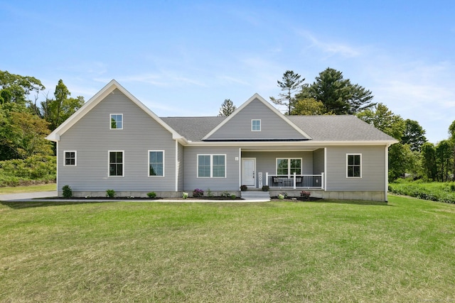 6 Turnpike Rd, Somers, CT 06071 - view of front of home featuring covered porch, a front lawn, and roof with shingles