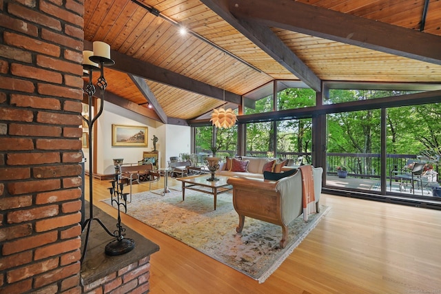 25 Ketcham Rd, Ridgefield, CT 06877 - living area with wood ceiling and wood finished floors