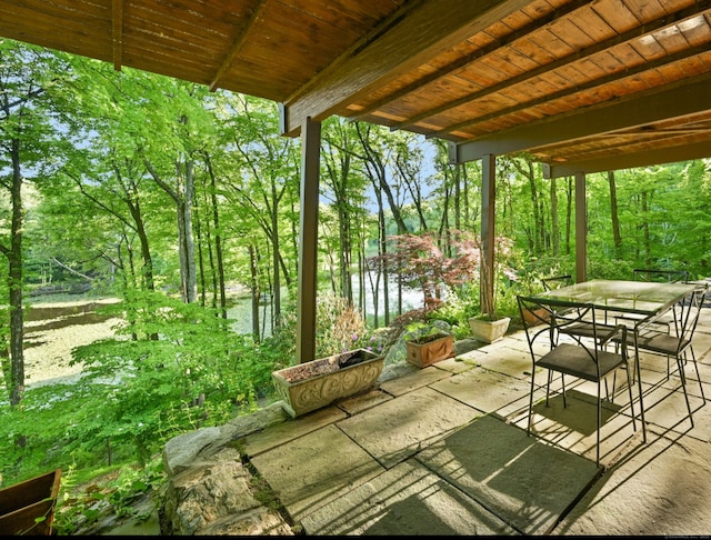 25 Ketcham Rd, Ridgefield, CT 06877 - view of patio with outdoor dining area